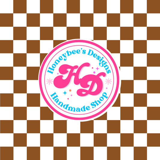 Brown/White Checkered