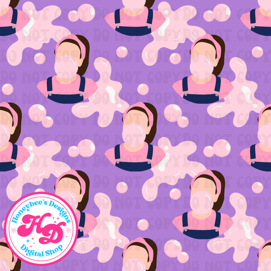 MR Bubble Gum Splat Purple