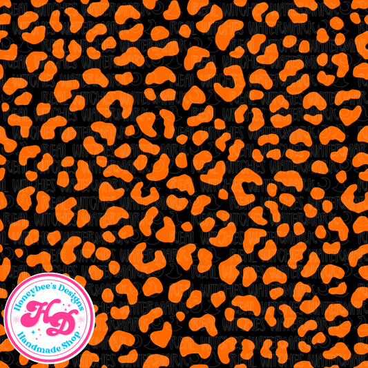 Halloween Cheetah Print