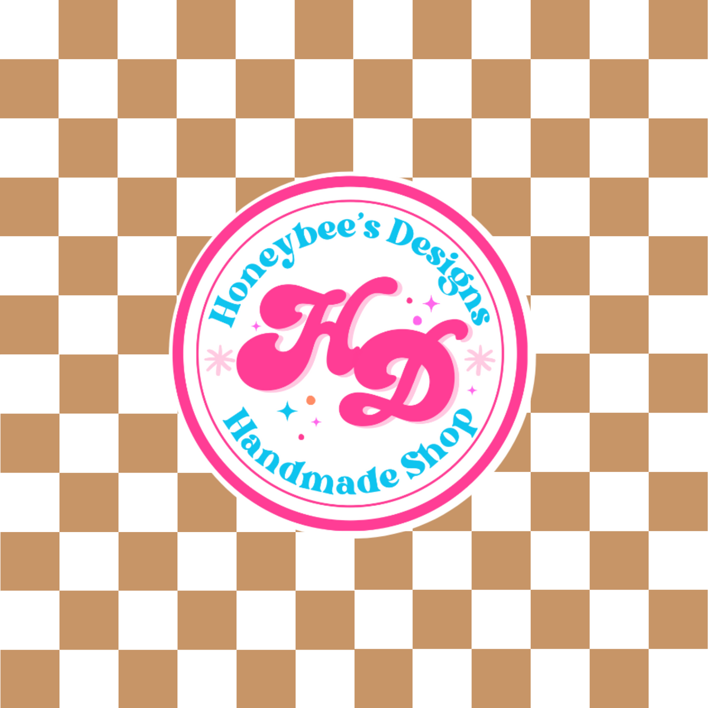 Tan/White Checkered