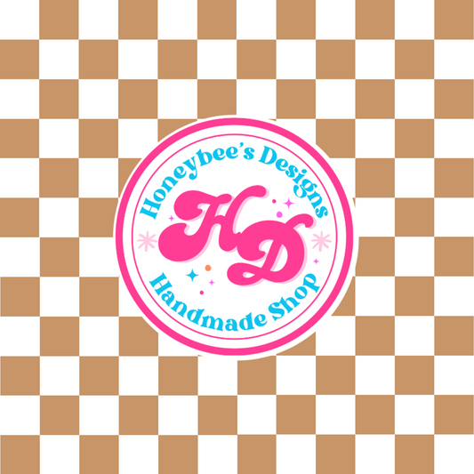 Tan/White Checkered