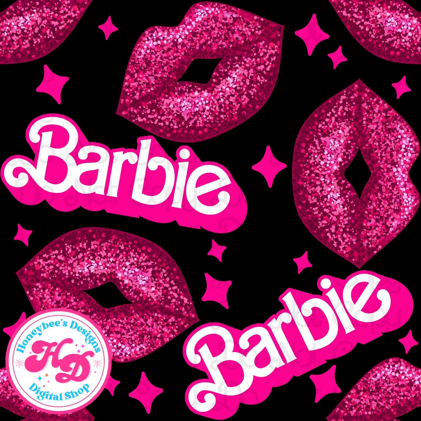 Doll Pink Glitter Lips
