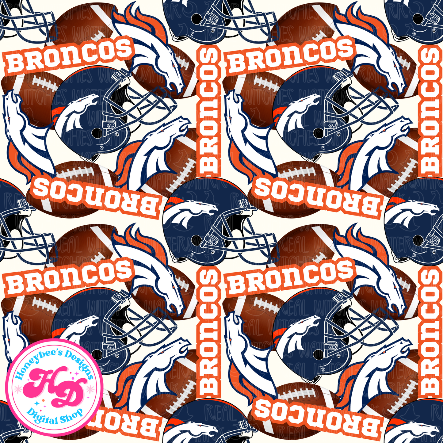 Broncs Sporty Football Seamless