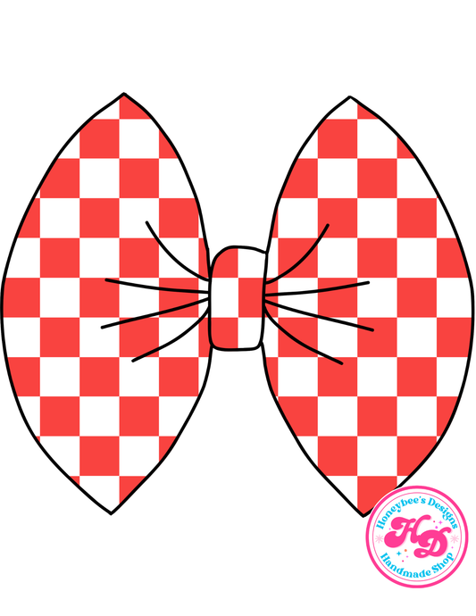 Red/White Checkered Bows