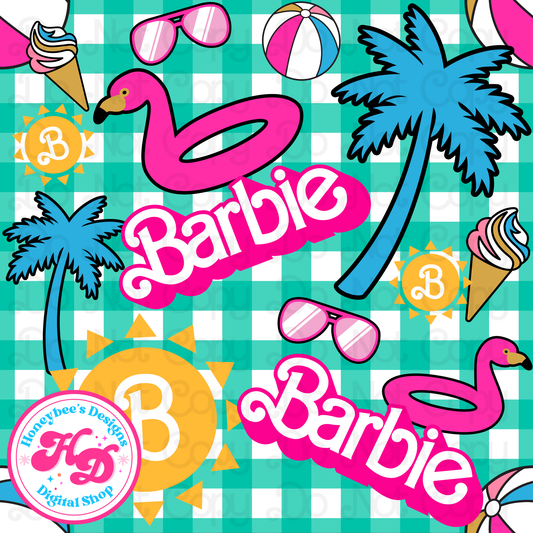 Doll Summer Beach Seamless Files