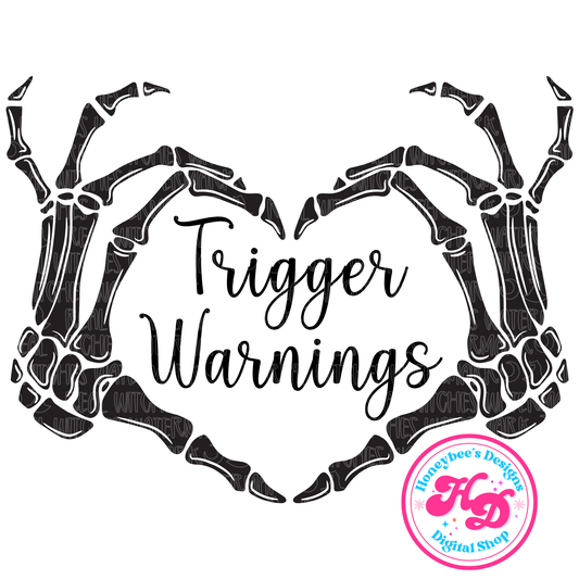 Trigger Warnings Heart Book PNG