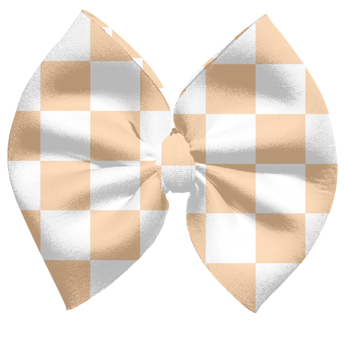 Orange Sherbet Checkered Bows