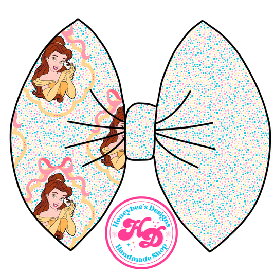 Princess confetti bows