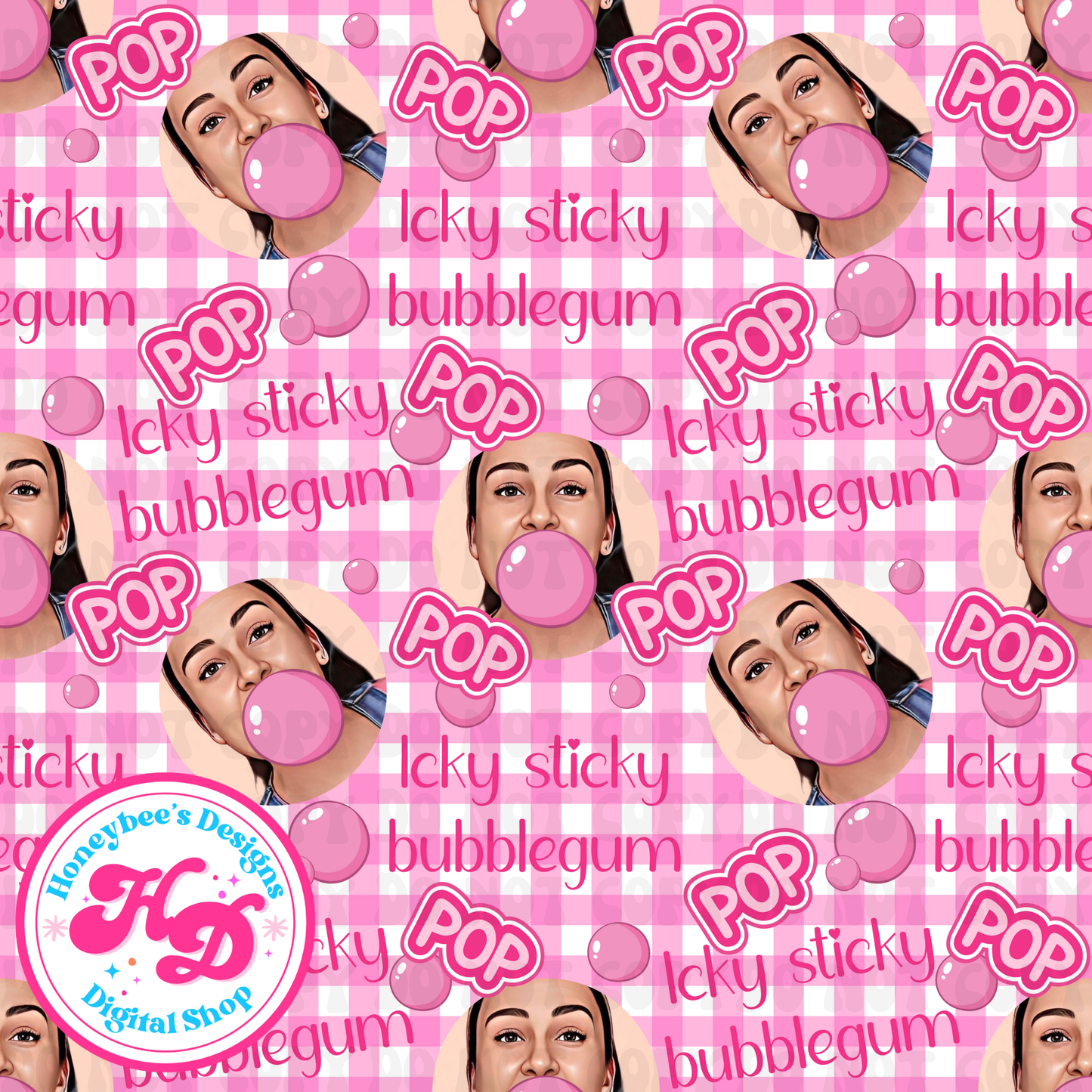 MR bubble gum Pop Plaid