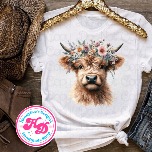 Highland Cow Western T-Shirts
