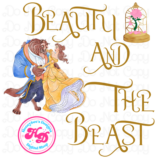 Beauty Beast Princess PNG