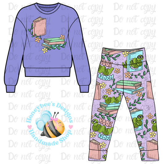 Floral bookworm Adult set