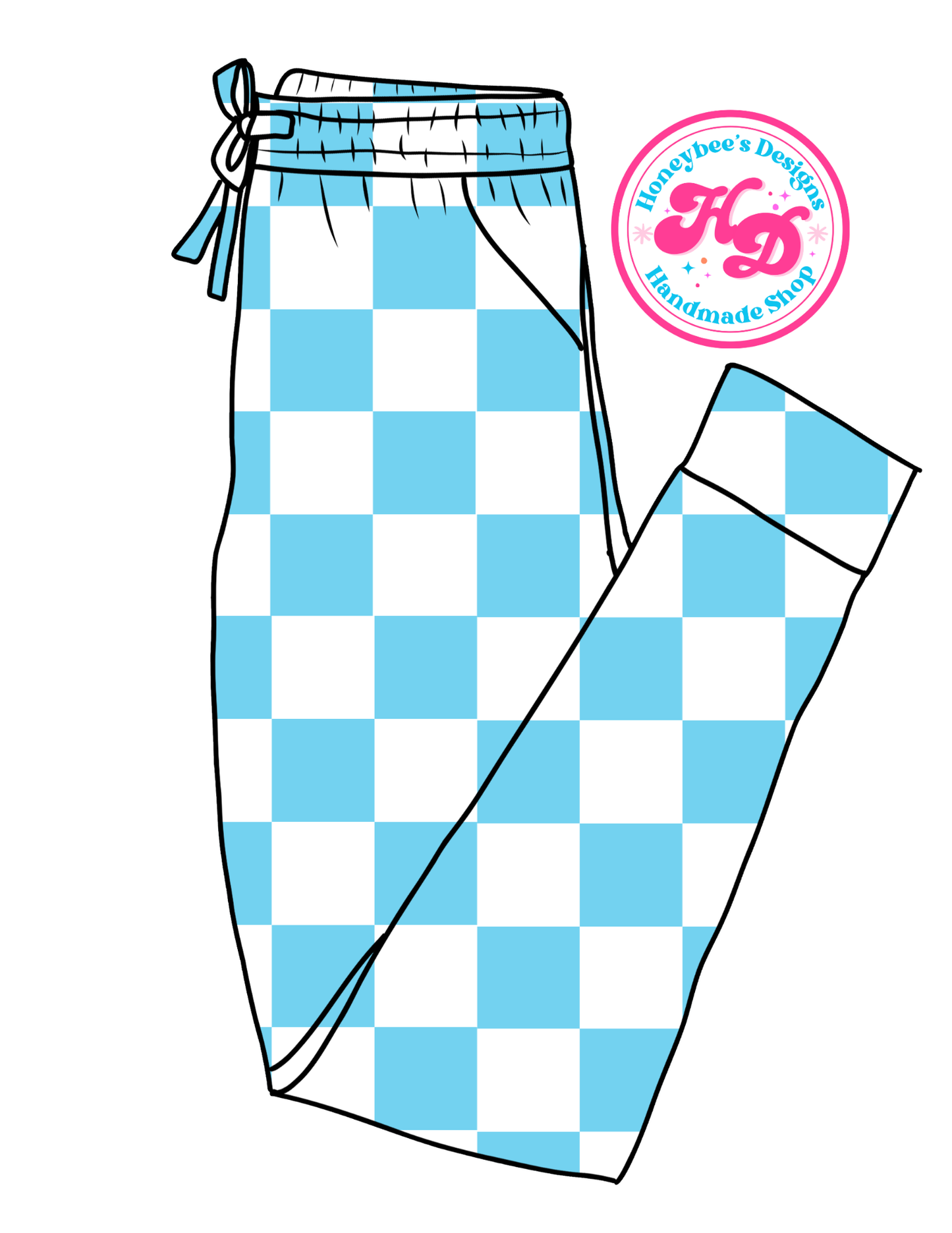 Blue/White Checkered