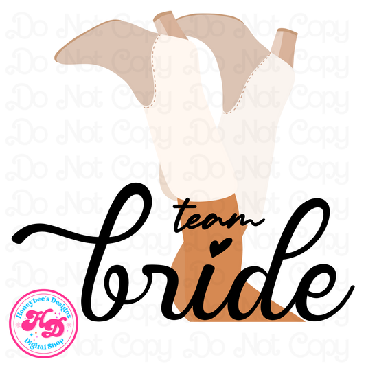 Team Bride Boots up Preppy PNG