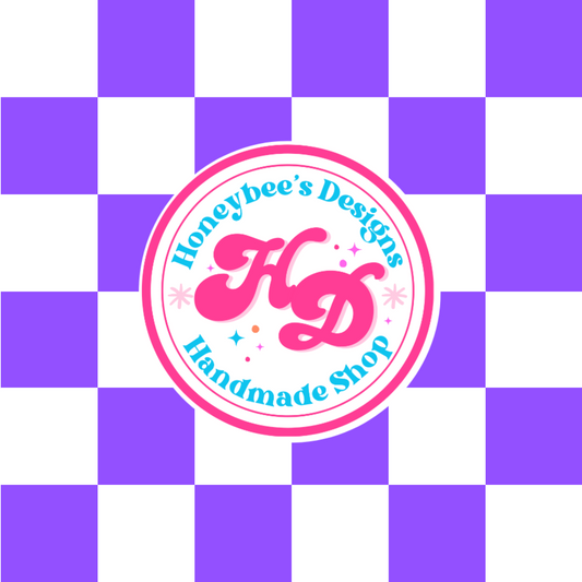 Purple/White Checkered