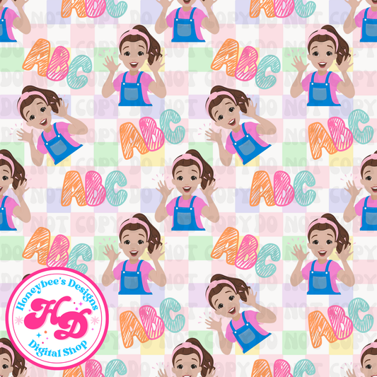 MR doodle ABC checkered