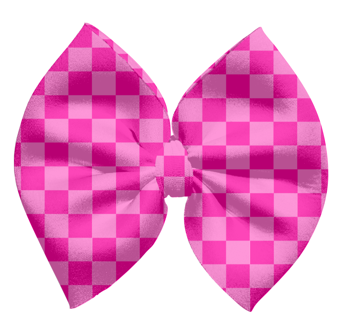Pink/Pink Checkered Bows