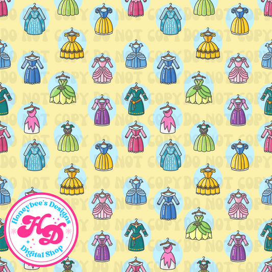 Princess Dresses Yellow