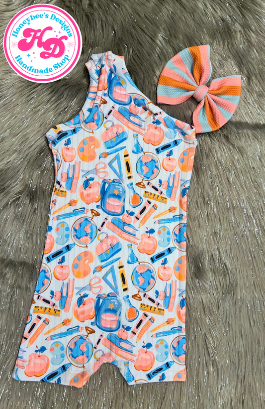 RTS 3T one shoulder tank romper