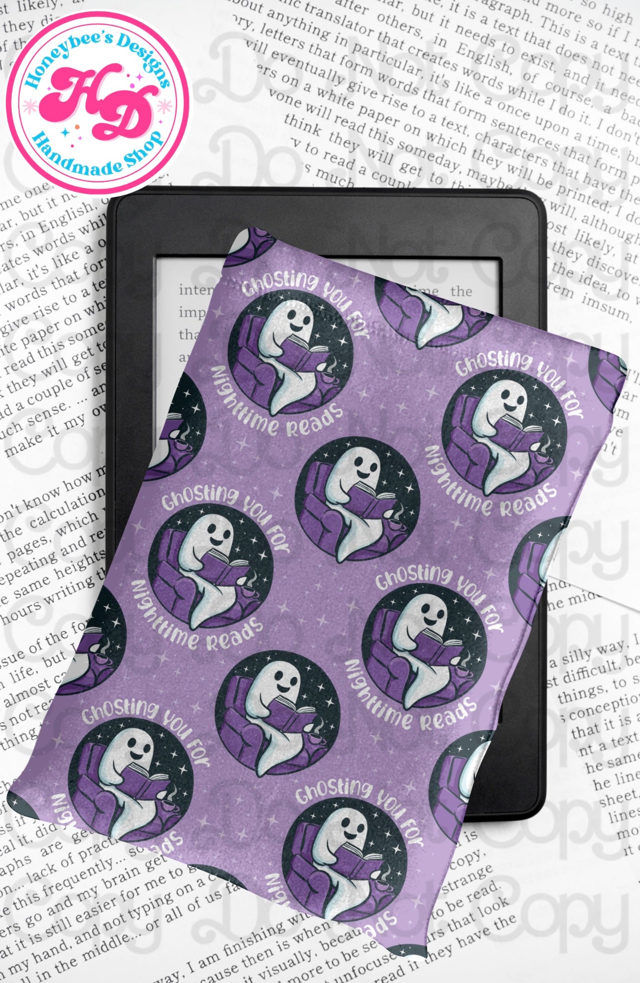 Ghosting you for midnight reads Kindle/Book padded sleeve