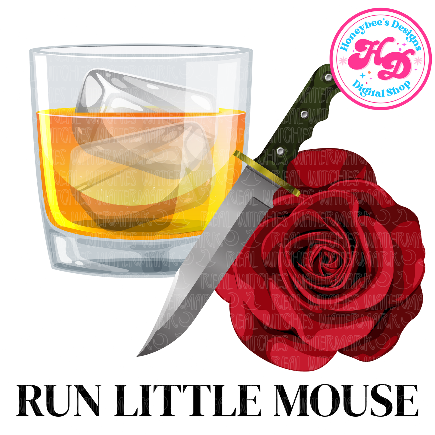 Run little mouse ‘Whiskey’ HA Book PNG