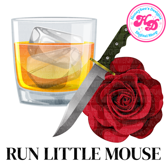 Run little mouse ‘Whiskey’ HA Book PNG