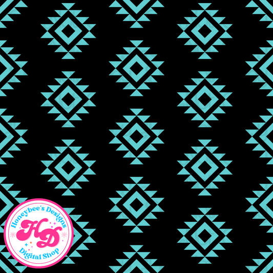 Black Aztec Western Drop